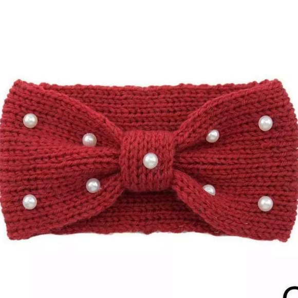 Beautiful Knit & Pearl Headband/Ear warmer - Picture 2 of 2